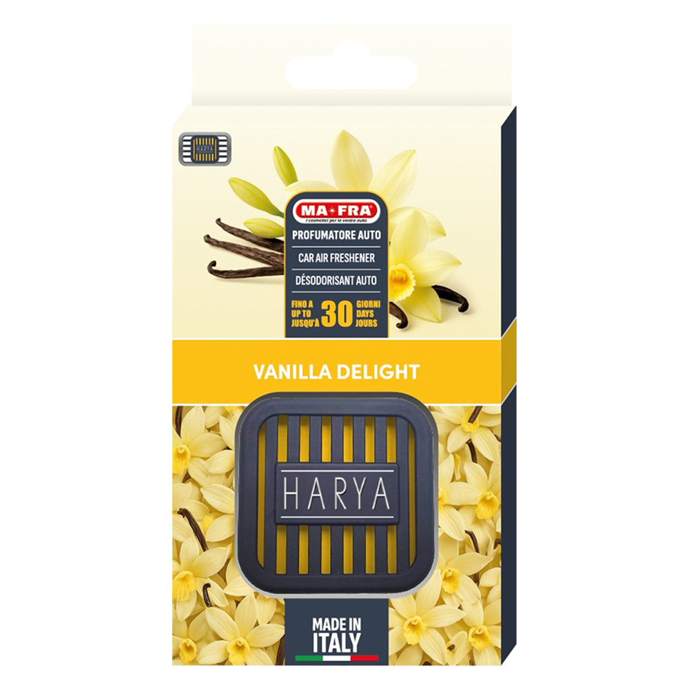 Profumatore per auto ‘harya’ ‘vanilla delight’ – profumo floreale avvolgente Ma-fra