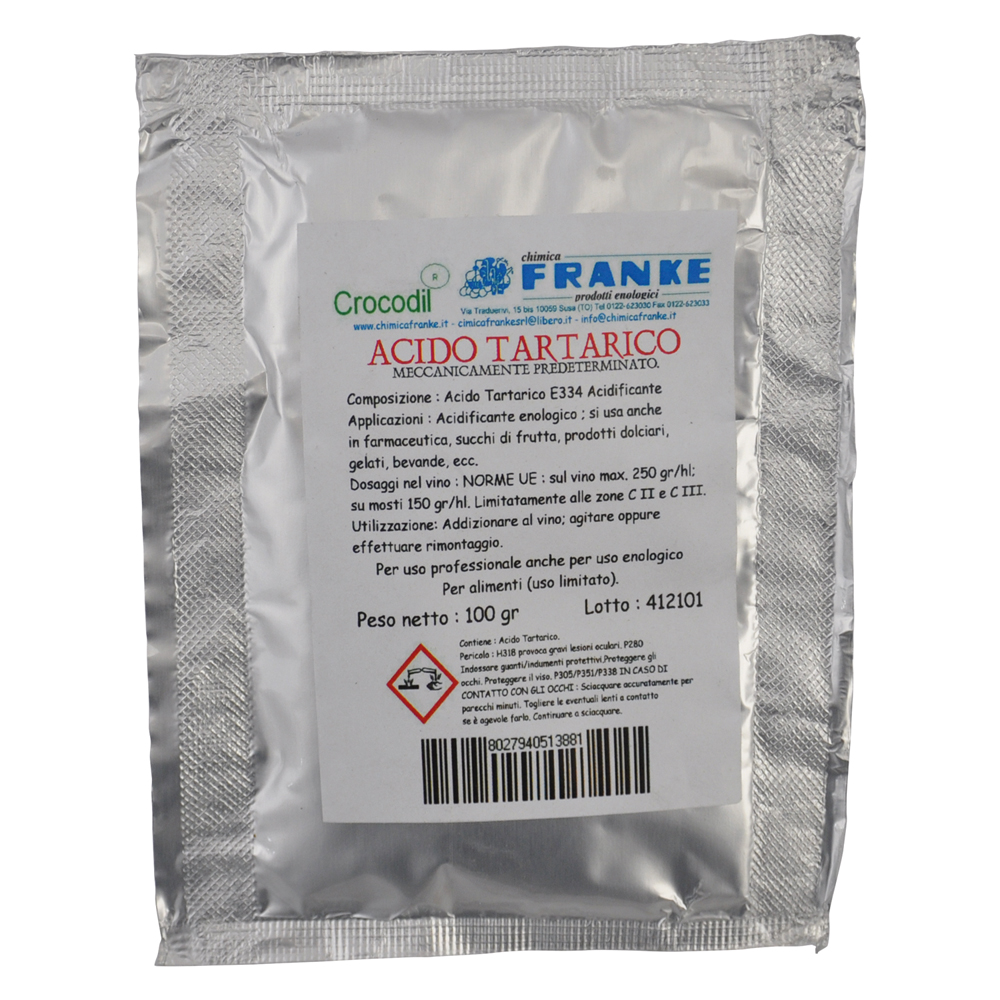 Acido tartarico gr. 100 Chimica franke