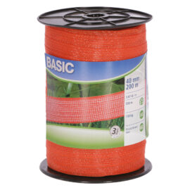 Fettuccia elettrica h 40 mm - 12 fili - mt. 200 arancio Albert kerbl
