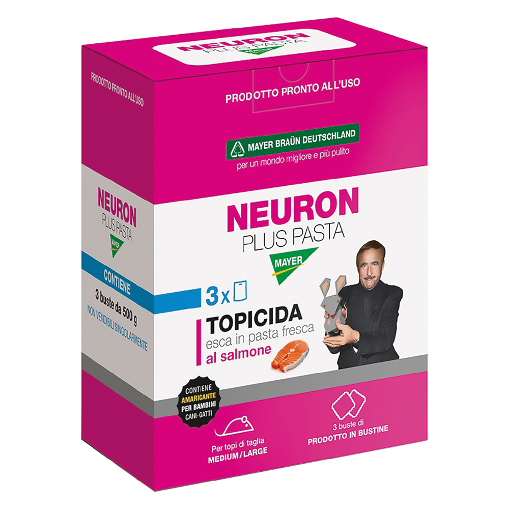 Esca topicida ‘neuron’ gr. 1500 – cf. 3 buste (500 gr.) Mayer braun