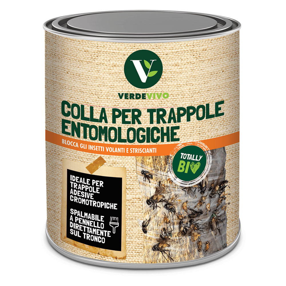 Colla pennellabile cattura insetti ‘temo-o-cid’ ml 750 Verde vivo