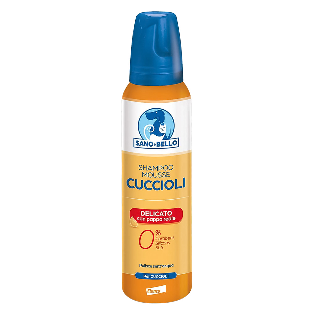 Shampoo mousse per cane ‘cuccioli’ delicato – con pappa reale Sano e bello