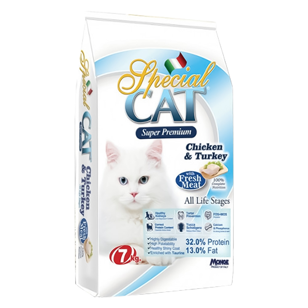 Croccantini per gatti ‘special cat’ pollo e tacchino – kg 7 Monge
