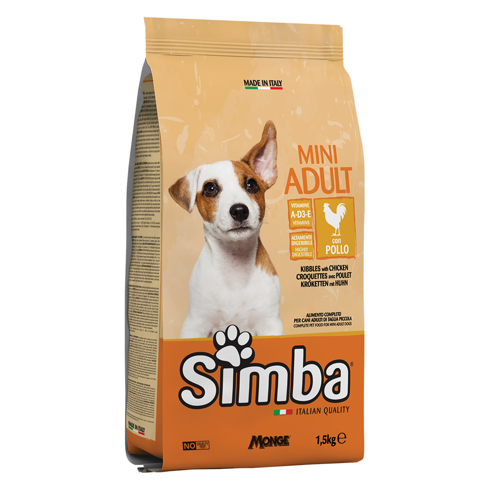 Crocchette per cani ‘mini adult’ pollo – kg 1,5 Monge
