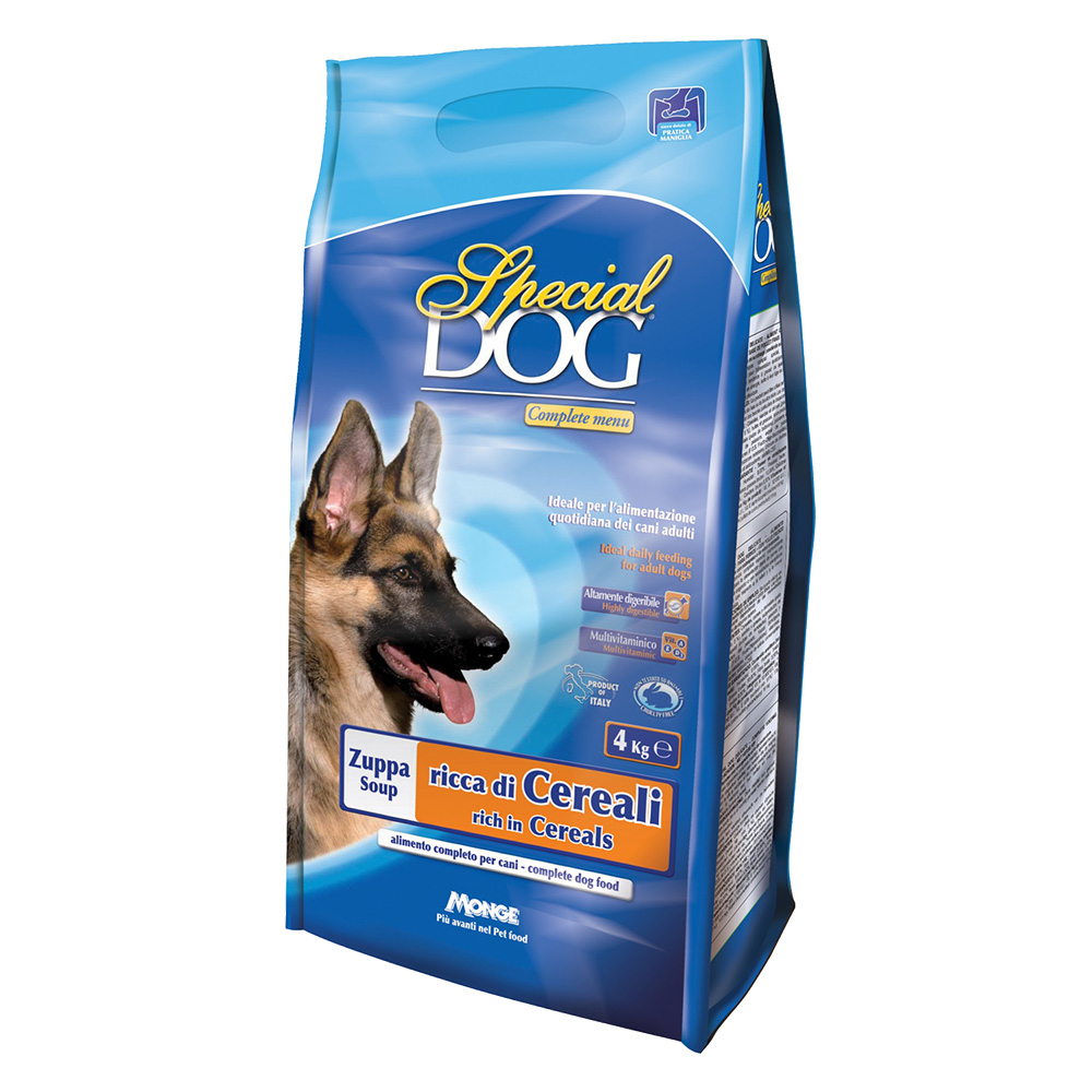 Crocchette multivitaminiche ‘special dog’ zuppa c/cereali – kg 4 Monge