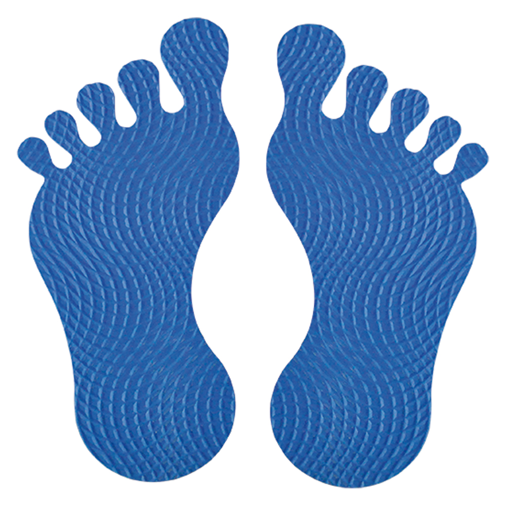 Tappeto antiscivolo ‘foot’ 8 pz Blister koncreto