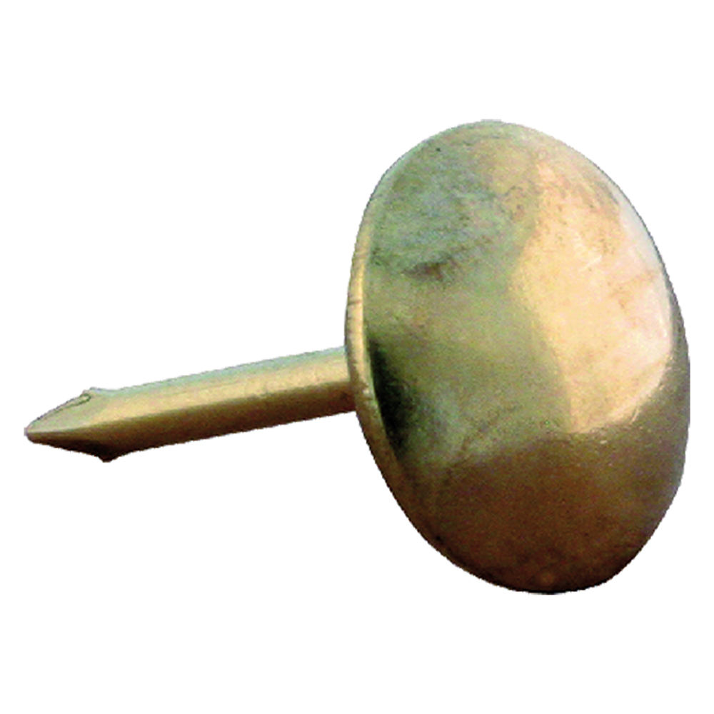 Bullette per tappezziere mm  9 – pz 25 ottonate lisce Blister koncreto