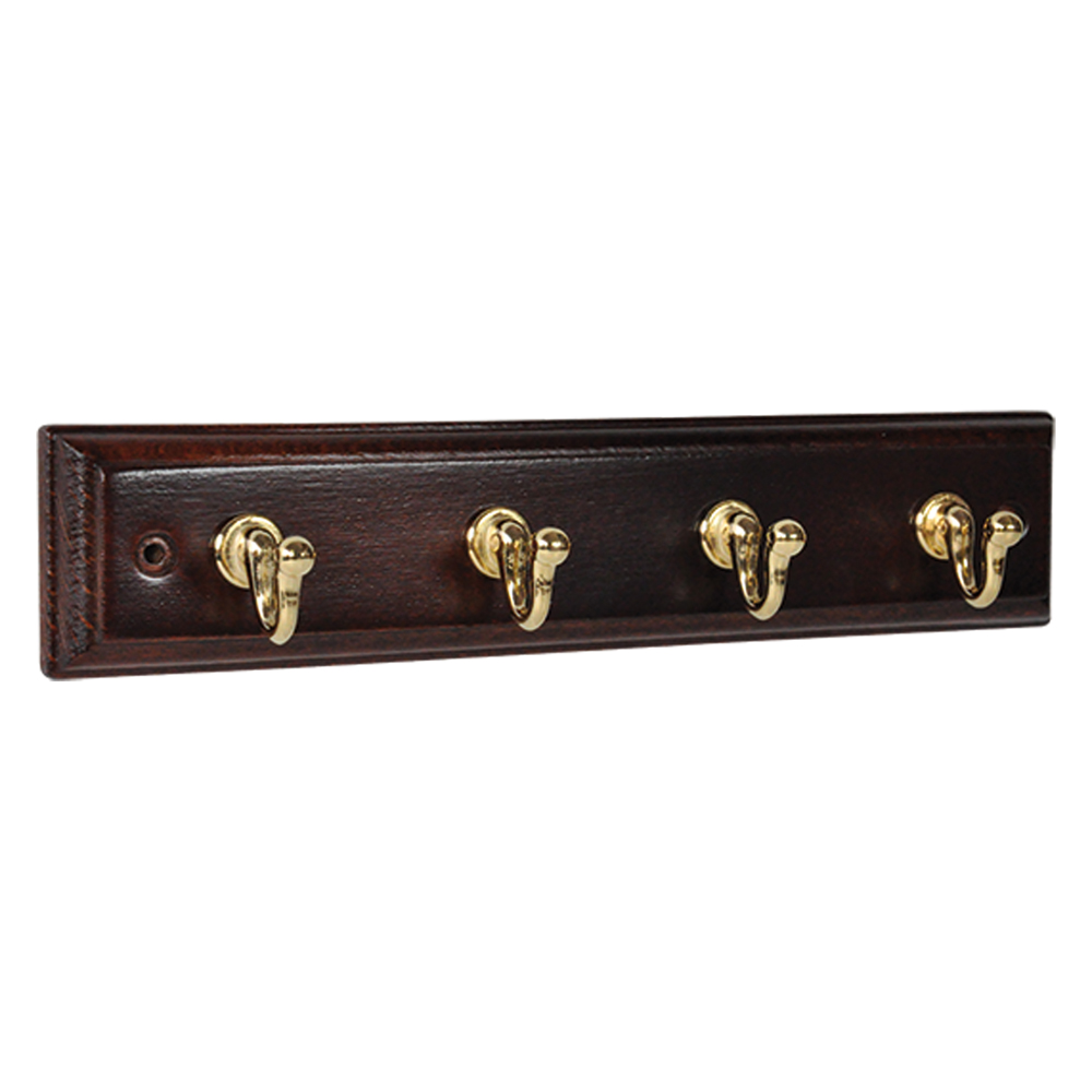 Appenditutto adesivo legno noce 4 posti – pz. 1 Blister koncreto