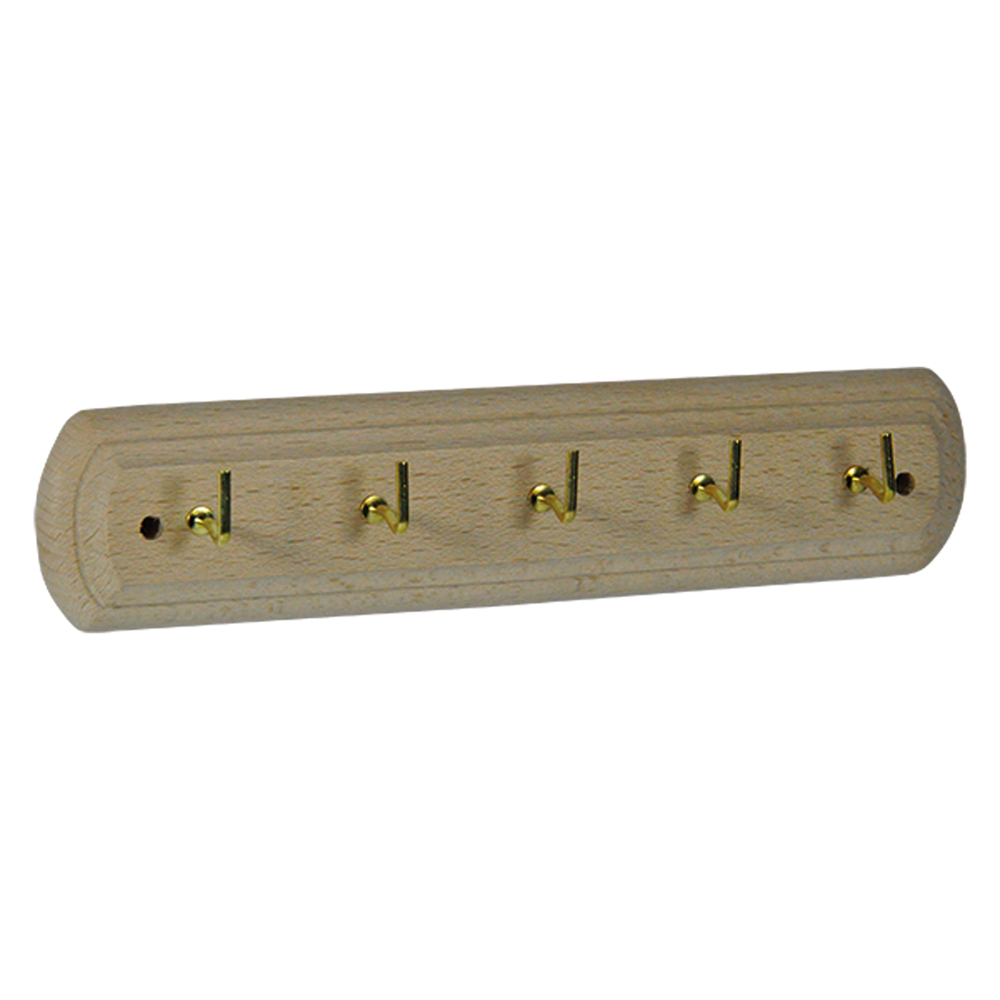 Appenditutto adesivo in legno 5 posti – pz. 1 Blister koncreto