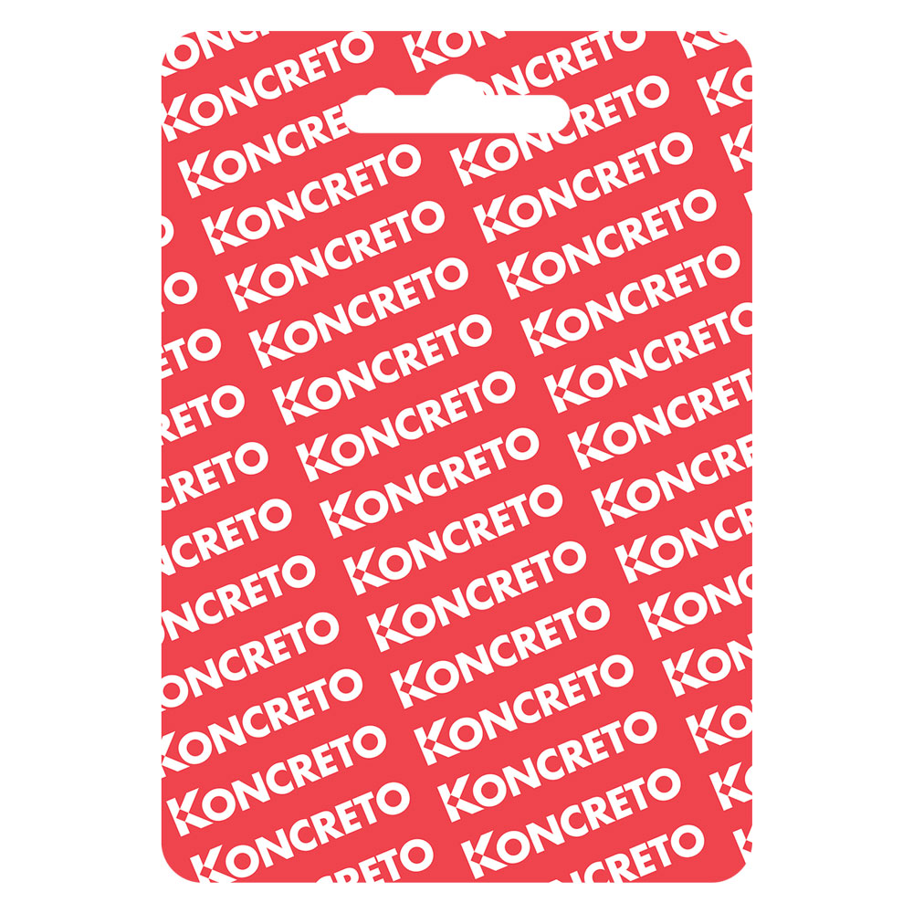 Cartellino fine corsa ‘koncreto’ mm 80 x 125 Blister koncreto
