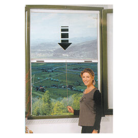 Zanzariera avvolgibile verticale cm 160 x 160 marrone ral 8017 Irs