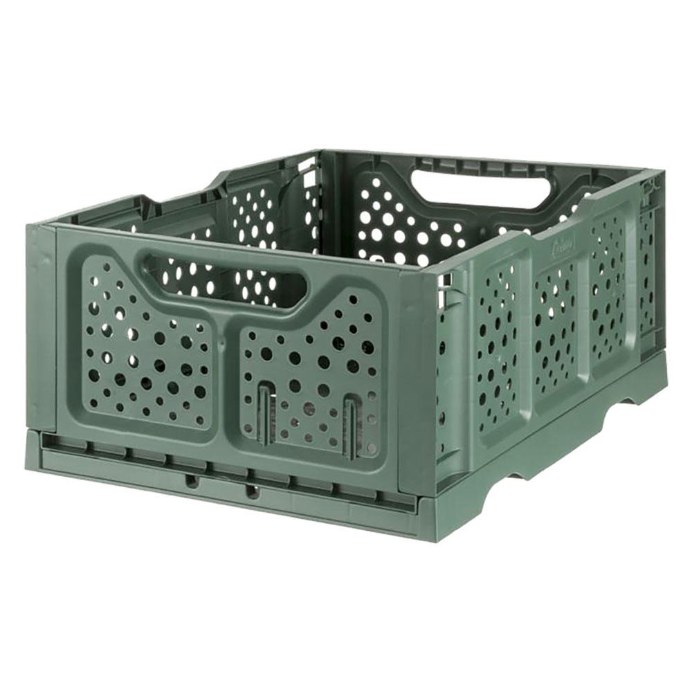 Cesta casalinga pieghevole ‘opla” colore verde Bama