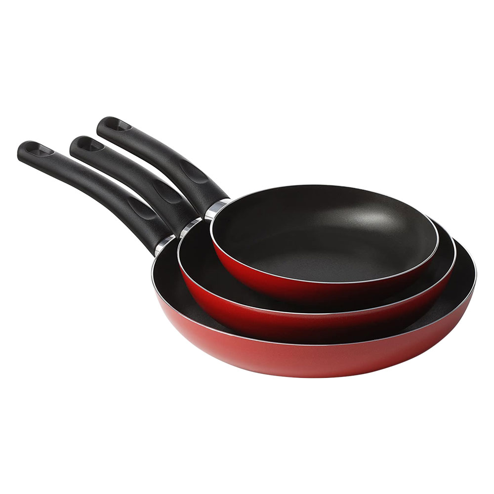 Padelle ‘cucina sano’ set 3 pezzi Ø cm. 18 / 22 / 26 Accademiamugnano
