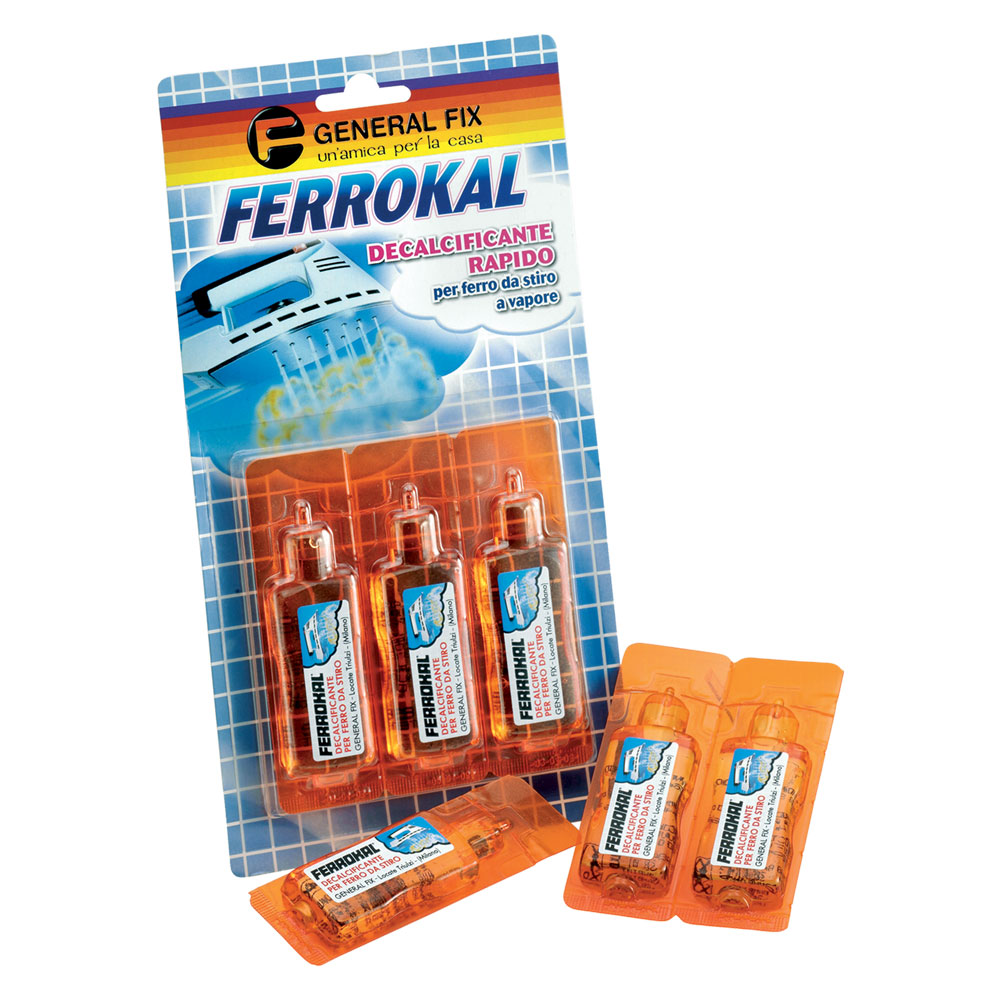 Decalcificante ferri da stiro ‘ferrokal’ 3 flaconi da 20 ml General fix