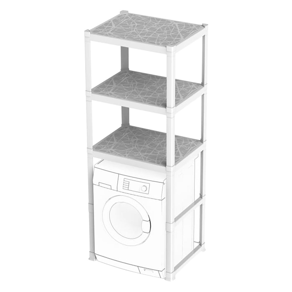 Scaffale per lavatrice ‘3 piani’  cm 75 x 60 x h.184 (l x p x h) Bama