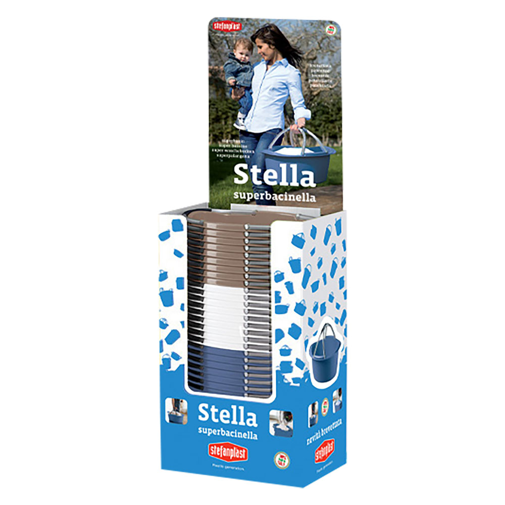 Espositore cesta portabiancheria ‘stella’ totale 30 pezzi Stefanplast
