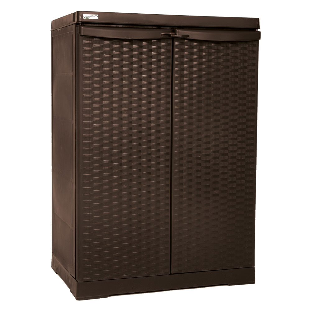 Armadio basso ‘rattan wenge’ cm l 65x p 45x h 91 Trioplast