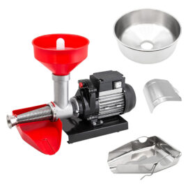 Motoriduttore con spremipomodoro serie '20800' 20830n - n. 5 - 450 w - accessori inox omaggio Reber