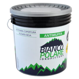 Pittura al quarzo acrilico antimuffa lt 4 Bianco polare