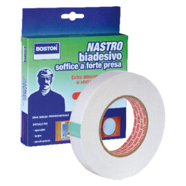 Nastro biadesivo mm. 19 x 5  mt - sp.0,9 Boston