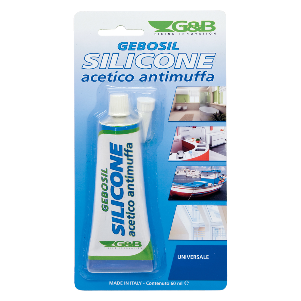 Silicone acetico trasparente ml 60 G&b