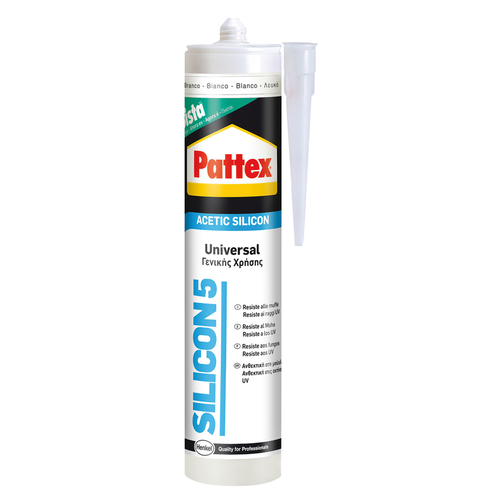 Silicone acetico universale trasparente ml 280 Pattex