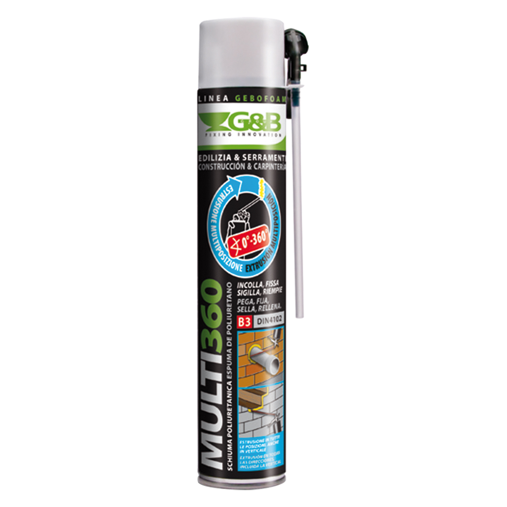 Schiuma poliuretanica ‘gebofoam multi 360’ ml 825 G&b