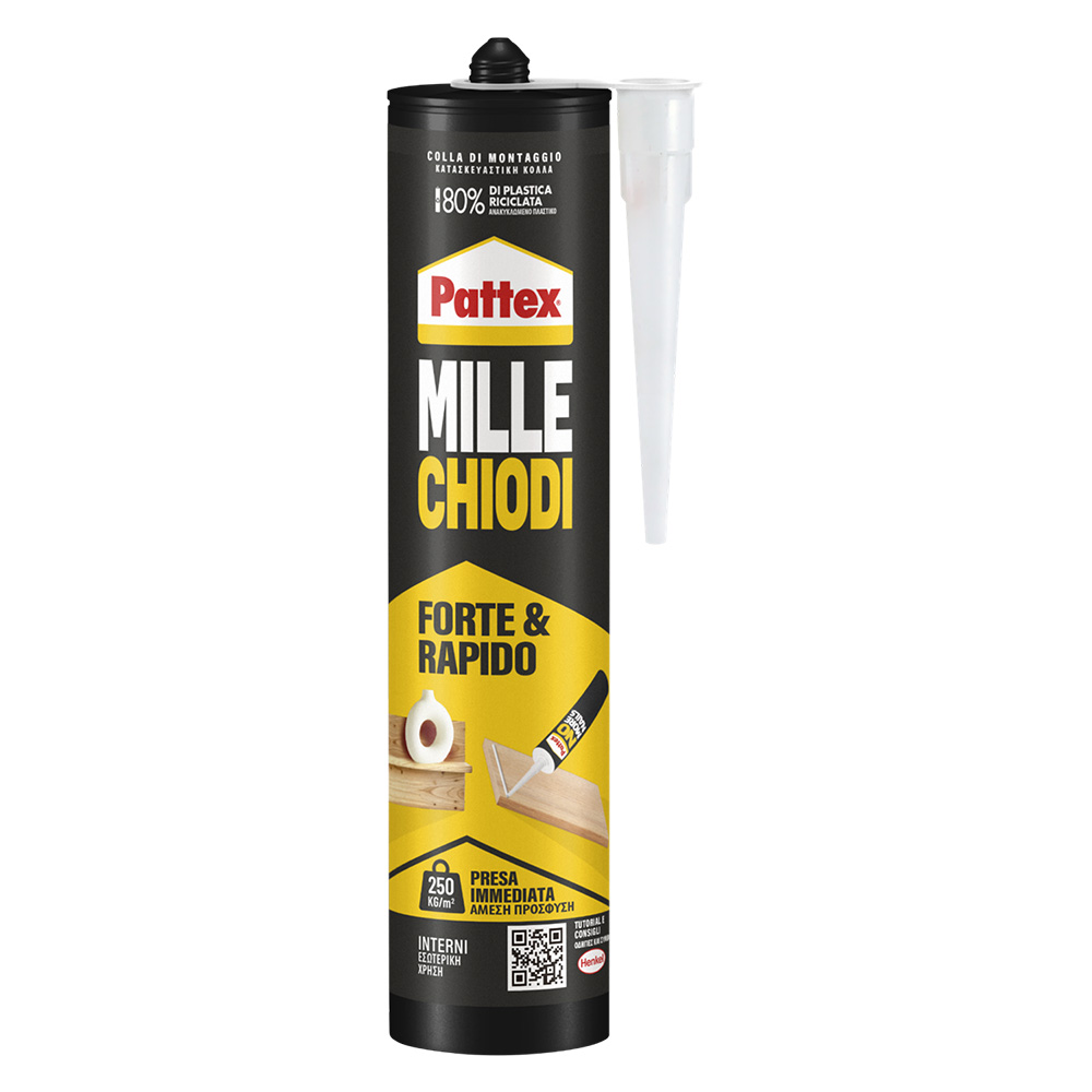 Adesivo millechiodi ‘forte&rapido’ gr. 400 bianco Pattex
