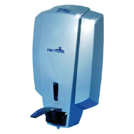 Dispenser a muro per saponi a leva con gomito Nettuno