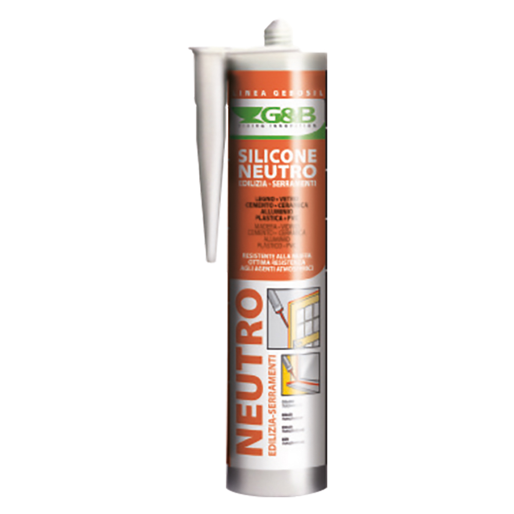 Silicone neutro per edilizia e serramenti ‘gebosil grigio ml 310 G&b