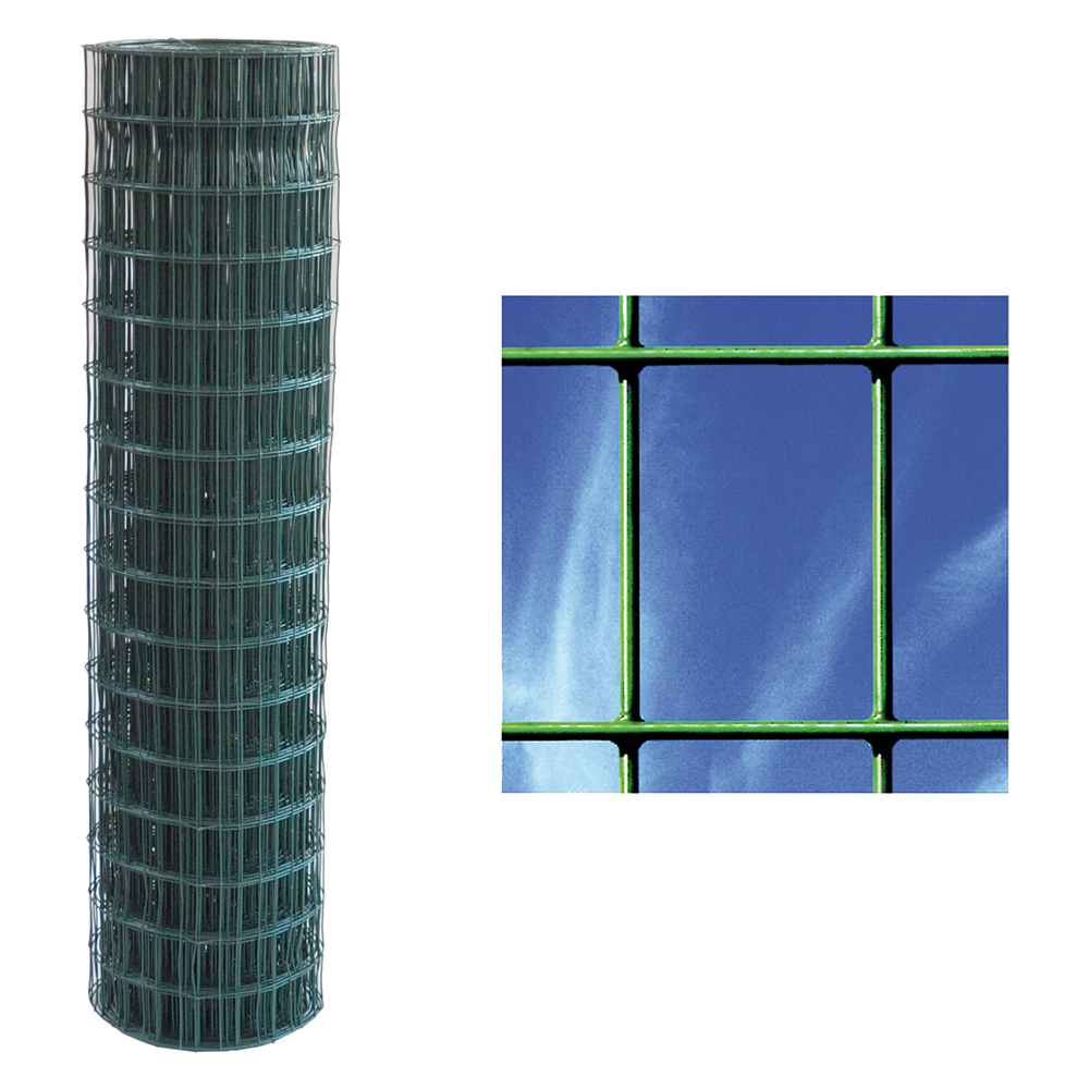 Rete elettrosaldata plastificata 75 x 50 – filo Ø 1.8/2.2 – h. cm 100 x mt. 25 Sidex