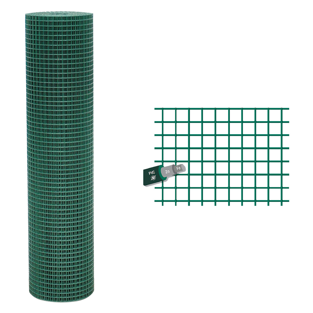 Rete elettrosaldata plastificata 12 x 12 filo Ø mm. 1,2 – h. cm 100 x mt. 10 Sidex