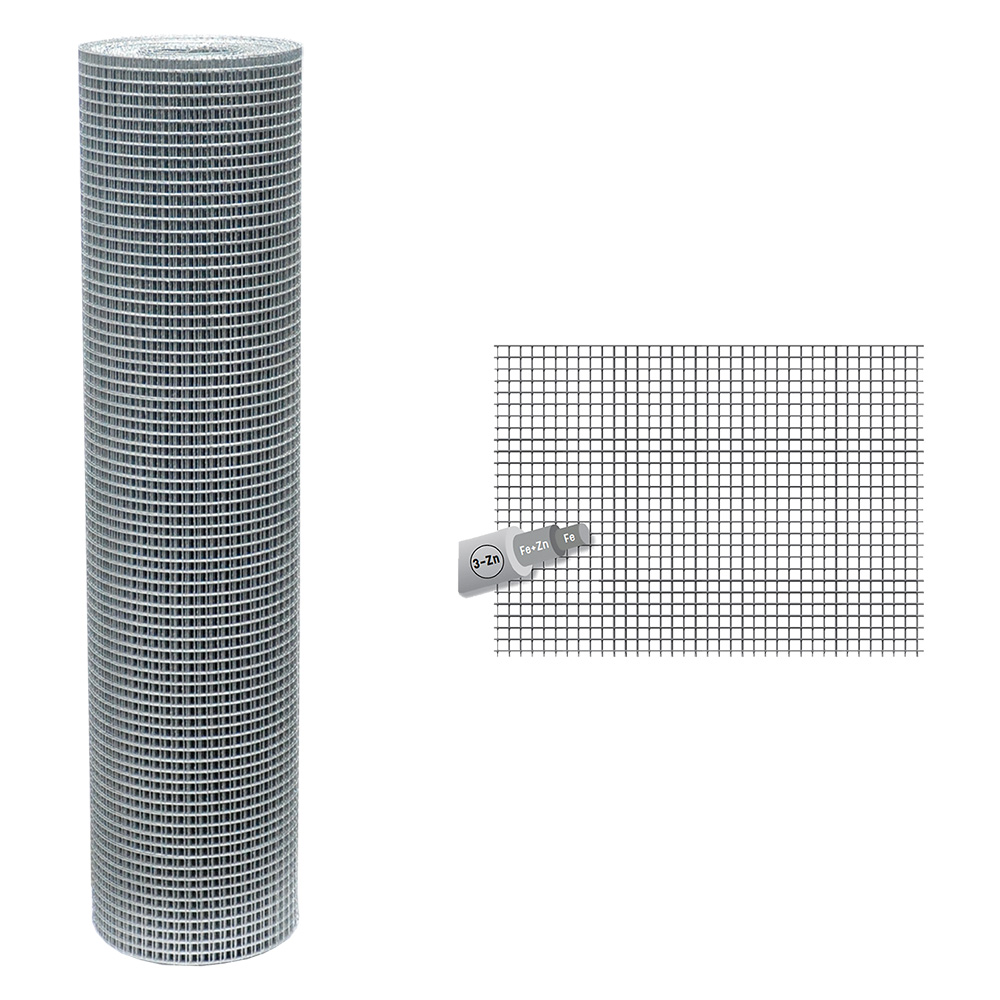 Rete elettrosaldata zincata 50 x 25 filo Ø mm. 1,8 – h. cm 180 Sidex