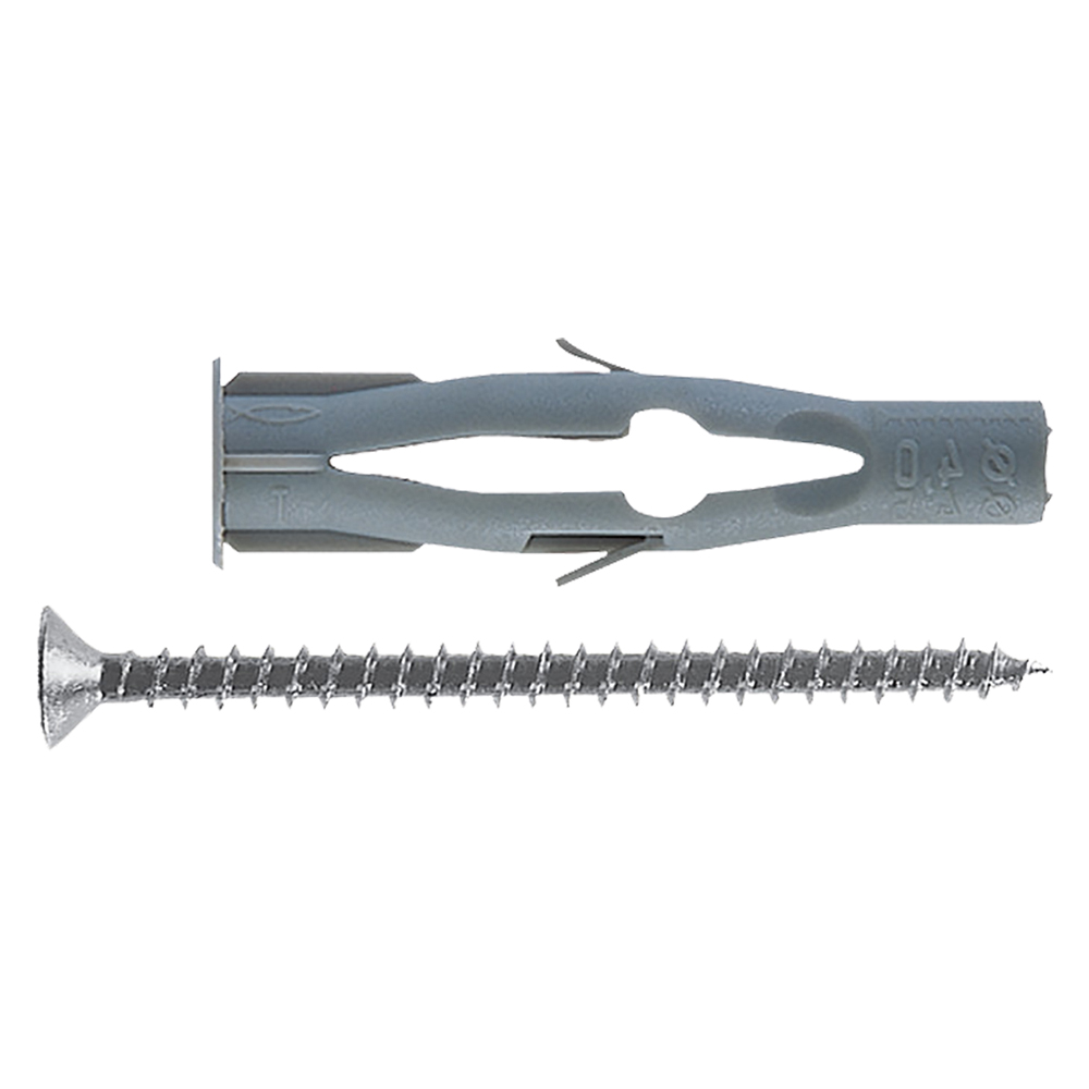 Tassello nylon con vite ‘fu-v’ fu 6x35v Ø  6 x 35-vite 3,5×45 mm Fischer