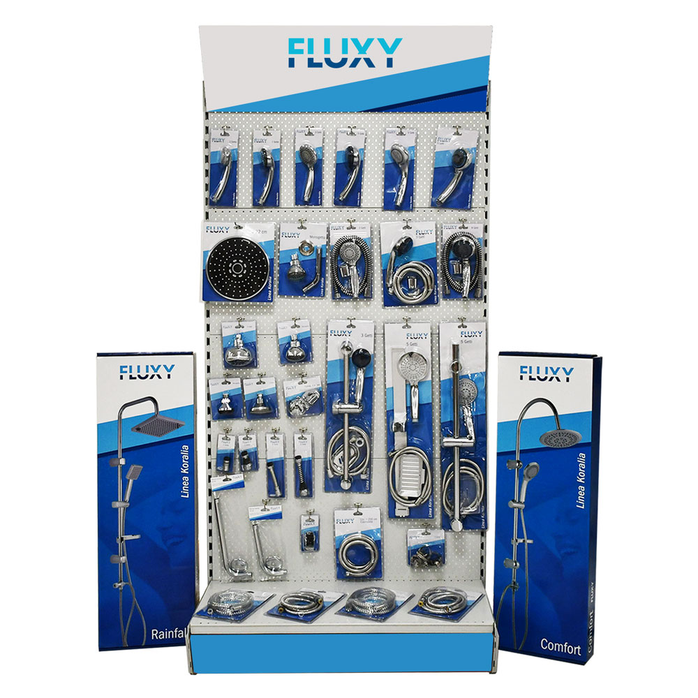 Espositore da terra ‘fluxy’ cm 100 x 50 x h.200 Fluxy