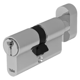 Cilindro profilato con pomolo serie 'y500' mm 25+10+45 = 80 (30+50) nichelato Yale