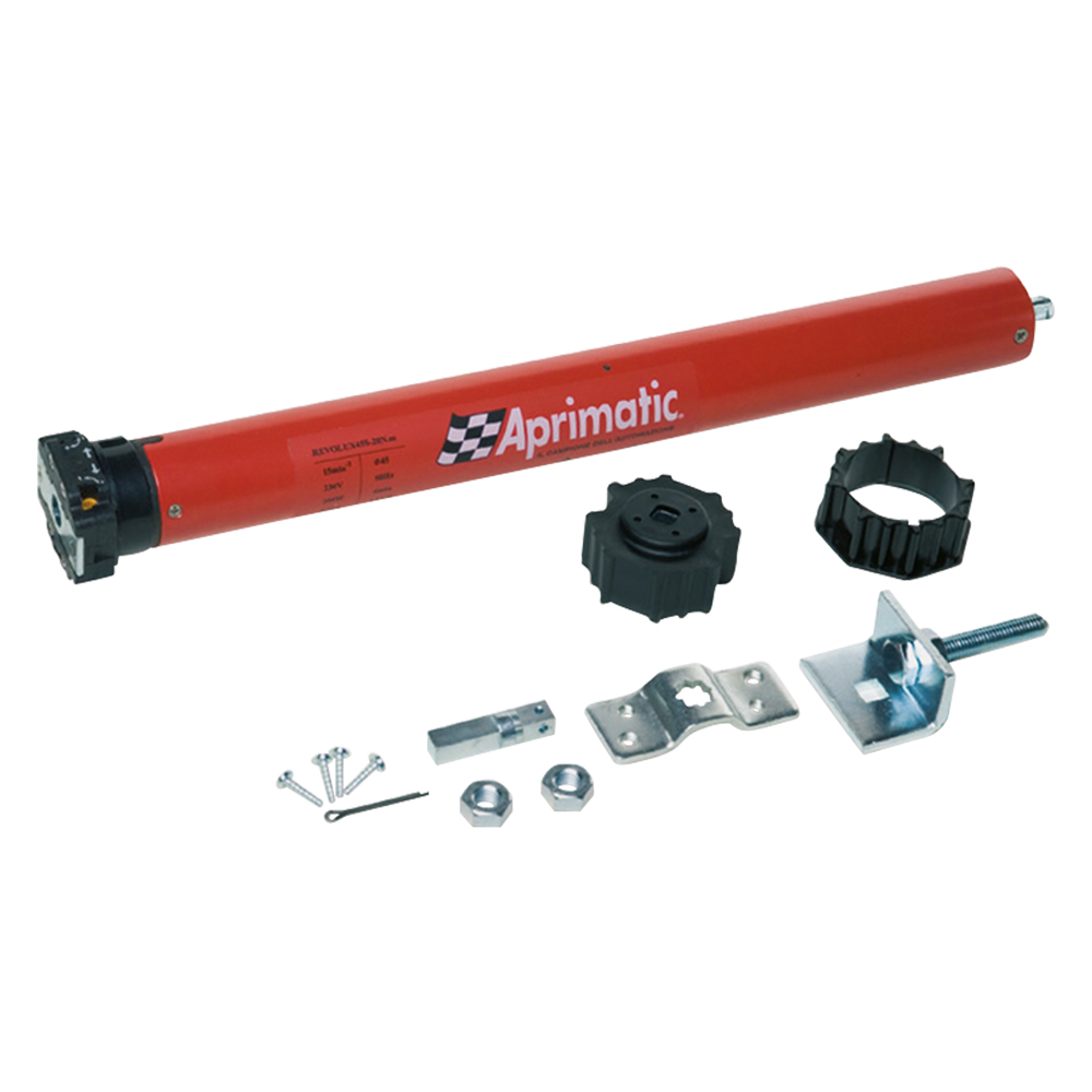 Motore tubolare elettrico per tapparelle ‘roller kit revolux 45s’ coppia 50 nm – max.90 kg. – 230w Aprimatic