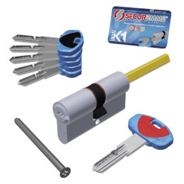 Cilindro sagomato con codolo 'evok1' mm 30 + 45 = 75 Securemme