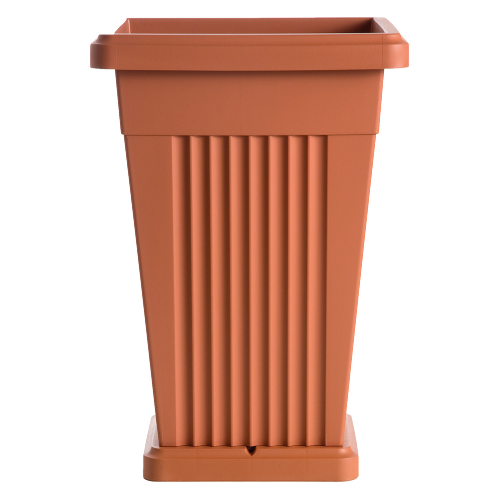 Vaso ‘piramide’ cm 40 x 40 x h 59 lt. 50 terracotta Bama