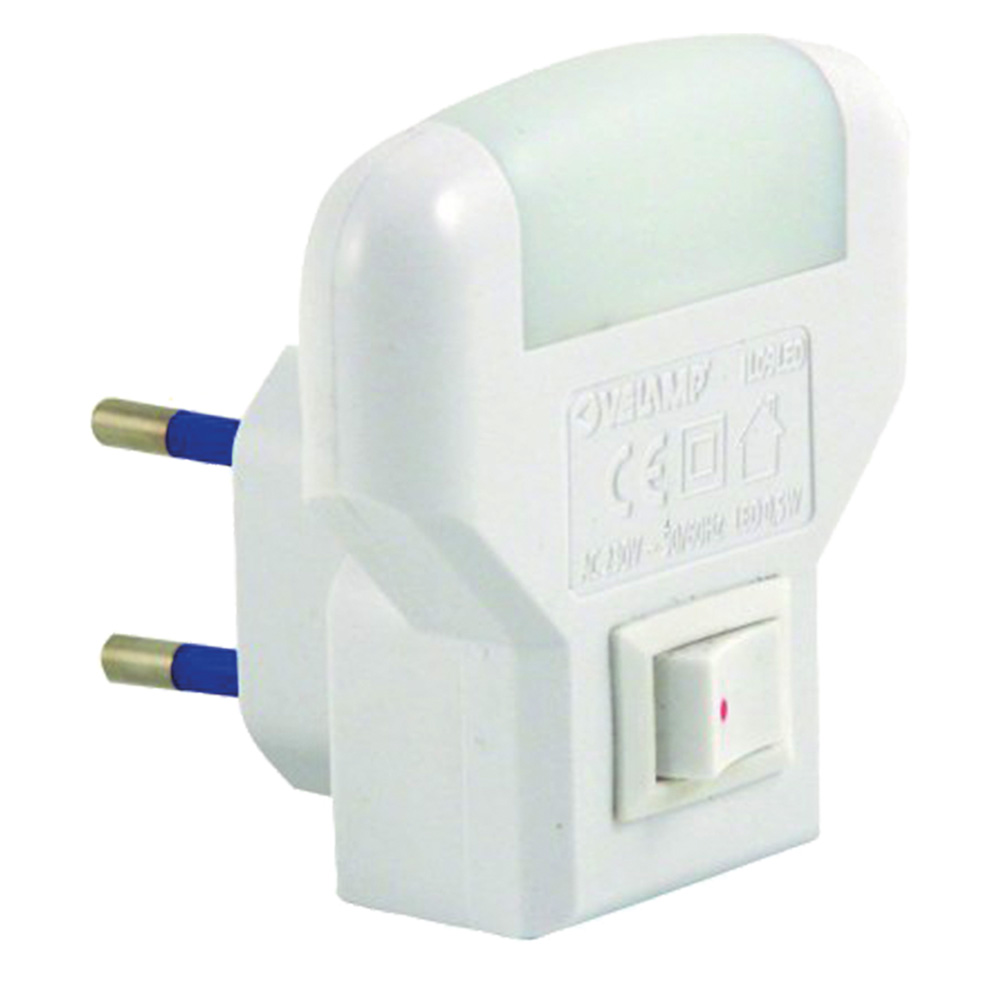 Luce spia notturna a led 2 led – colore bianco Velamp