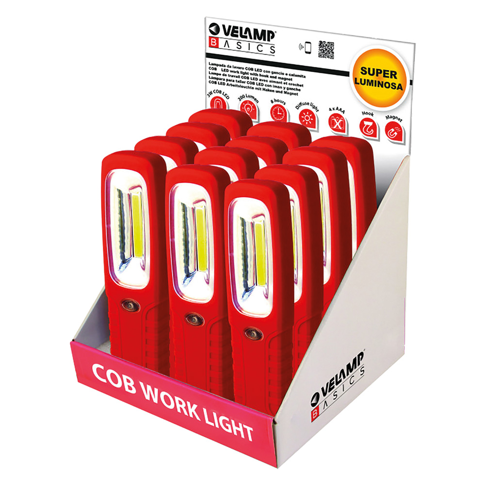 Espositore lampada da lavoro a led 3 watt Velamp