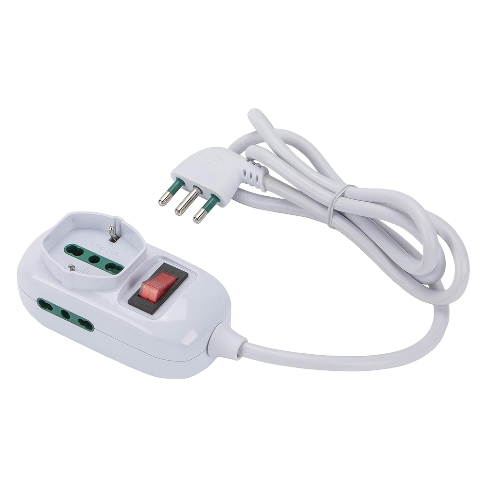 Multipresa mini ‘triax eco’ mt. 1,2 – colore bianco Fanton