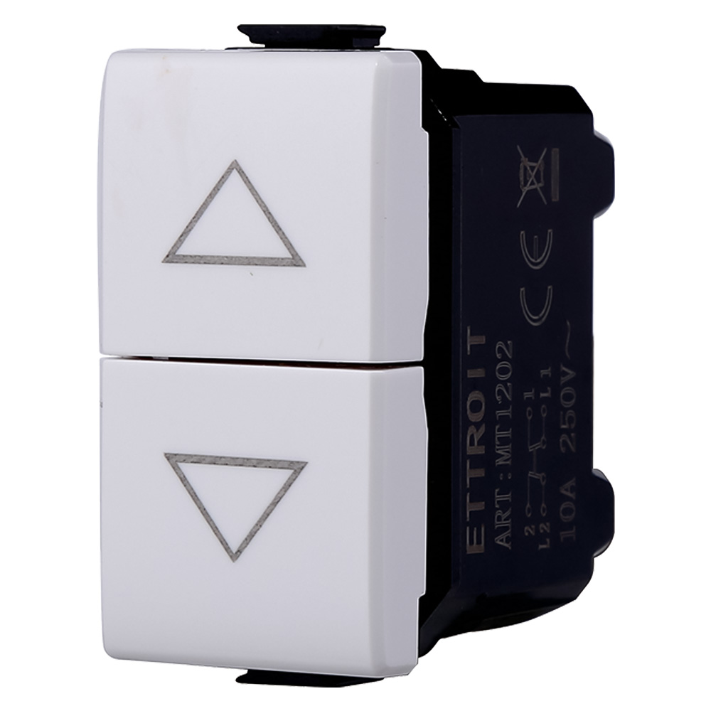 Interruttore doppio serie ‘solar’ – mod. 1p+1p 16a Ettroit