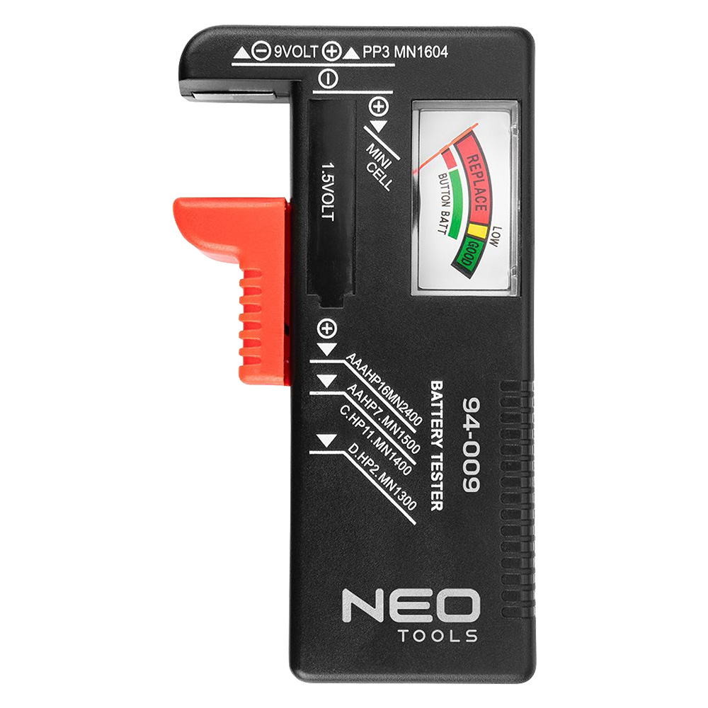 Tester per batterie ’94-009′ da 1,5 v – 9 v Neo