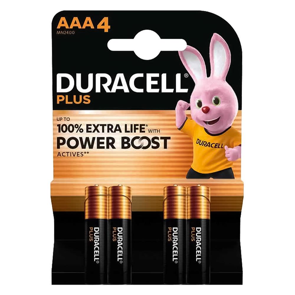 Pila ministilo ‘mn 2400’ pz 4 – 1,5 v – aaa (plus 100) Duracell