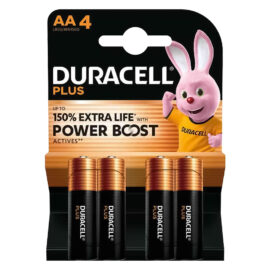 Pila stilo 'duracell plus powerboost' pz 4 - 1,5 v - aa (plus) Duracell