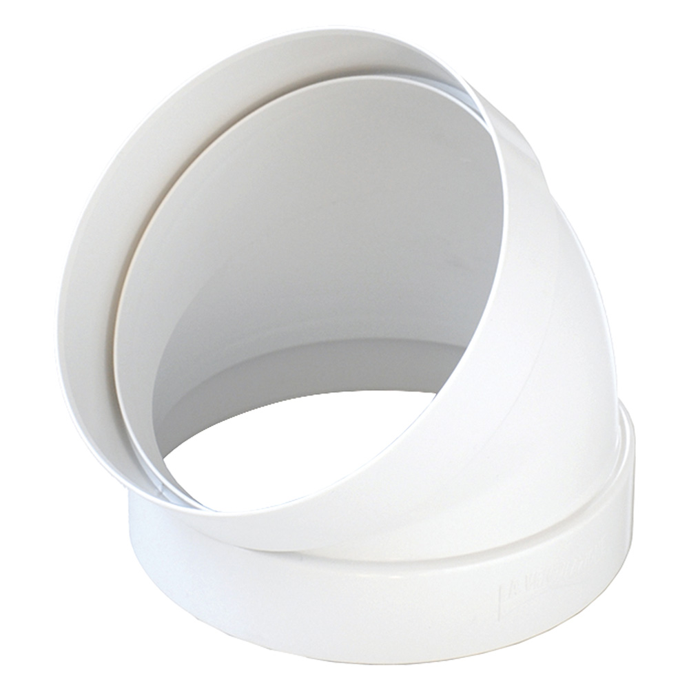 Curva per aerazione canalizzata 45° Ø mm. 100 La ventilazione