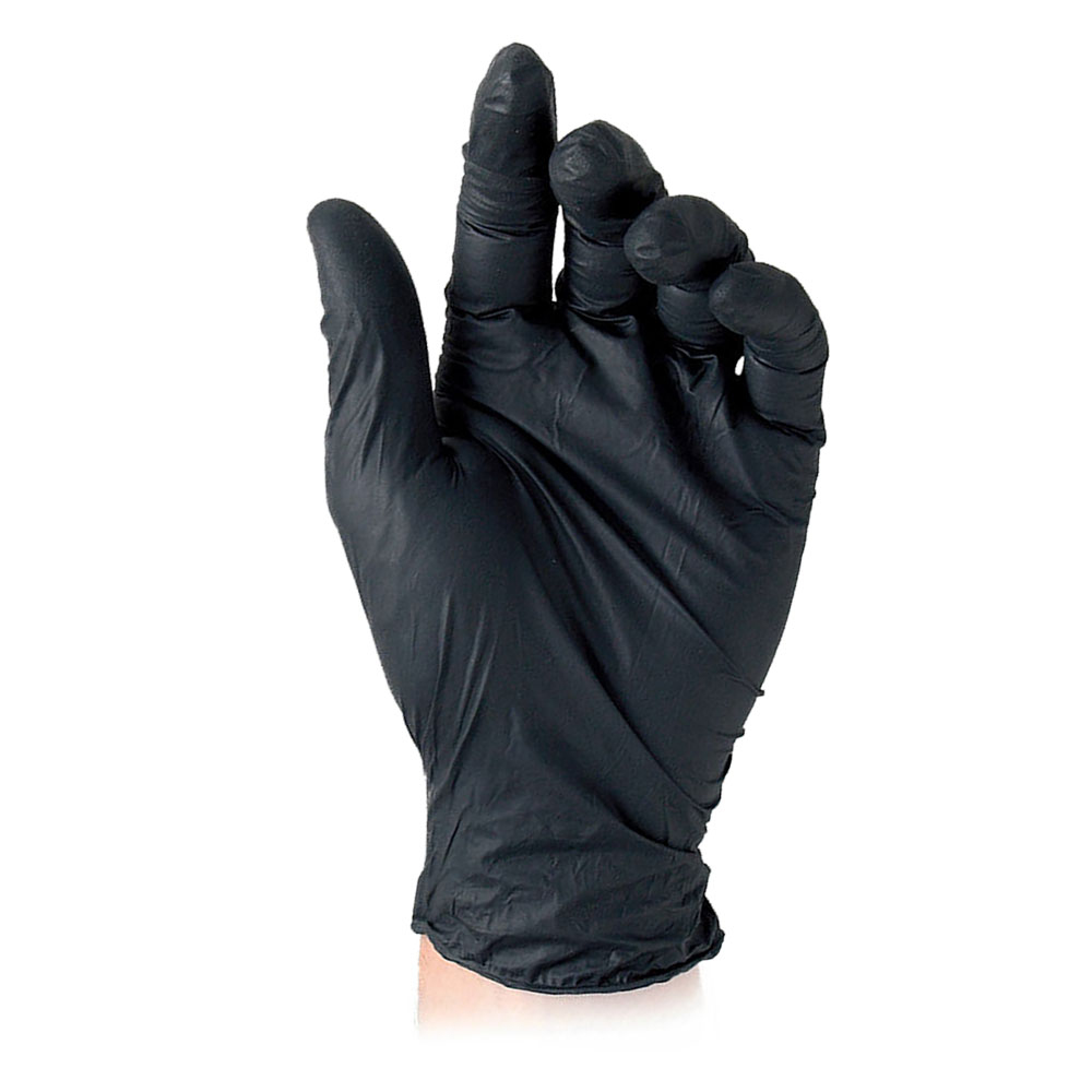Guanti nitrile monouso ‘black’ l Reflexx