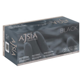 Guanti nitrile monouso 'black' tg. l Ajsia
