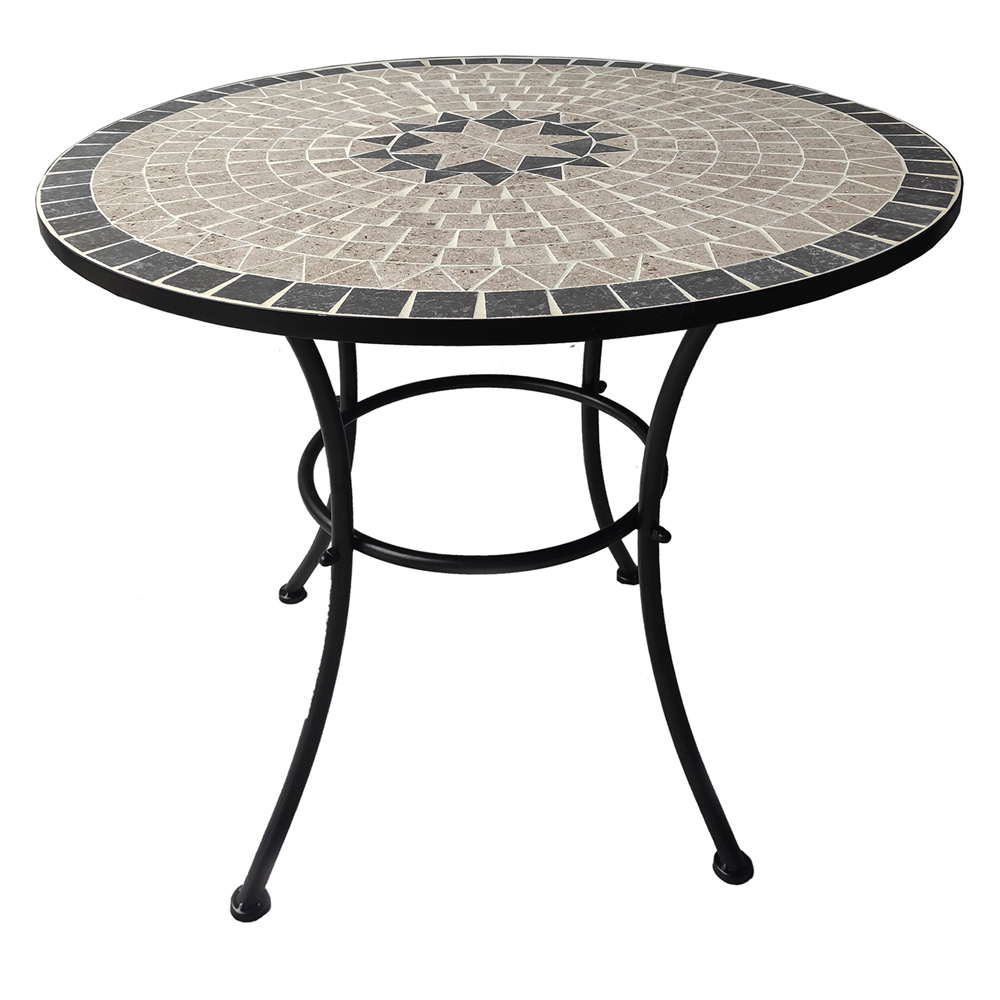 Tavolo decoro mosaico ‘aurora’ Ø cm 80 x h.70 Lif